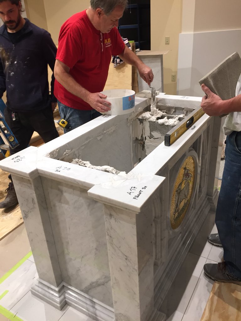 henningersinc's tweet photo. Installation by our team of professionals 
Check out our website to see what we can design, our Italian marble artists can create, and our team can install for you!

https://t.co/itm0eii0Qa https://t.co/McmMWVsaGI