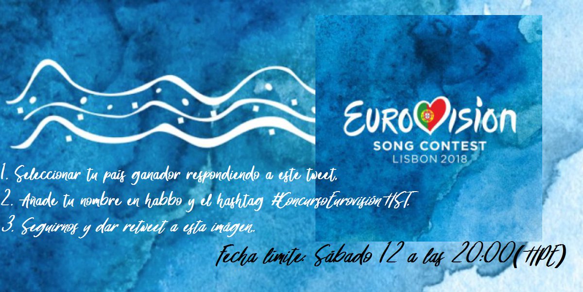 ESHabsite's tweet photo. ¡Mañana es Eurovisión! ¿Ya tienes tu candidato favorito? Entre todas las personas que acierten el ganador de Eurovisión 2018 sortearemos 10 placas Amuleto de la suerte y 50 créditos en @ESHabbo (Requisitos en la imagen) #ConcursoEurovisionHST #Habbo https://t.co/sCAQBVn9kd