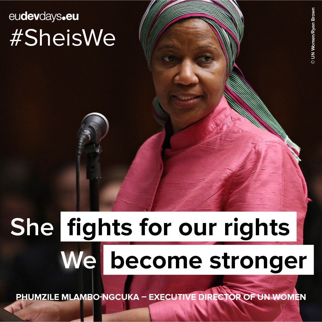 OneYoungWorld's tweet photo. Phumzile Mlambo-Ngcuka, head of @UN_Women, has broken more than one glass ceiling throughout her career in her fight for gender equality! #SheisWe Find out more 👉https://t.co/V6Mjn8HqZ4 #EDD18 https://t.co/rLzI2fKDGU