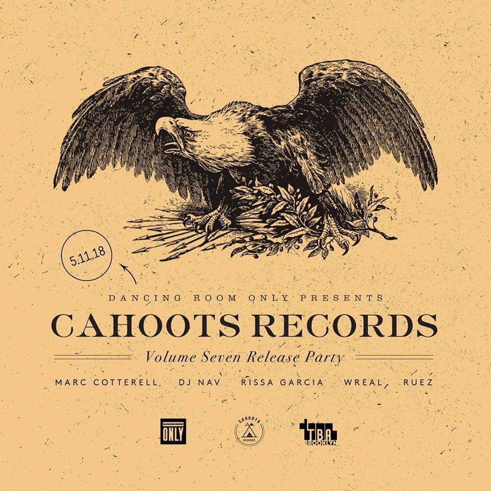Cahoots Records (@cahootsrecords) on Twitter photo Tonight <a href="/TBABrooklyn/">TBA Brooklyn</a> .. <a href="/CahootsRecords/">Cahoots Records</a> & <a href="/DancinRoomOnly/">Dancing Room Only</a> team up for an all nighter in celebration of Volume 7. Get in! Happy Hour 6-9pm. Free before 11pm or $15.
facebook.com/events/4325687… Tonight <a href="/TBABrooklyn/">TBA Brooklyn</a> .. <a href="/CahootsRecords/">Cahoots Records</a> & <a href="/DancinRoomOnly/">Dancing Room Only</a> team up for an all nighter in celebration of Volume 7. Get in! Happy Hour 6-9pm. Free before 11pm or $15.
facebook.com/events/4325687…