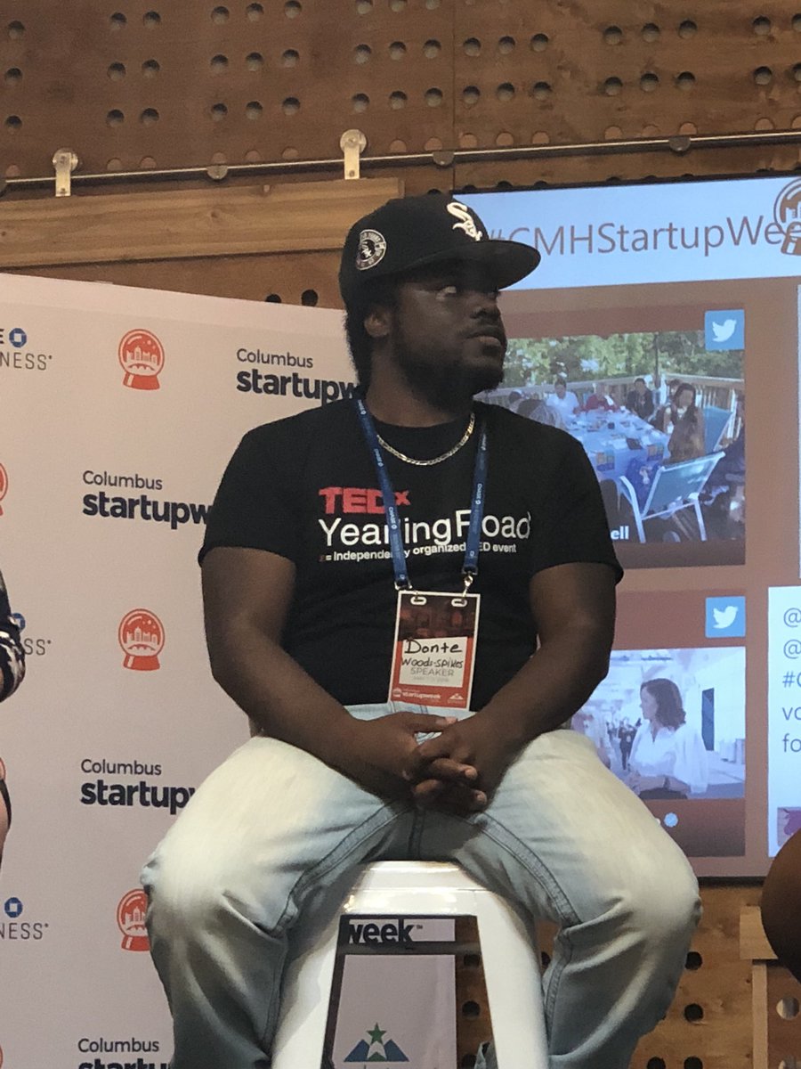 VolpeCreates's tweet photo. “I belong to the world through games” - Donte woods-spikes #cmhstartupweek18 @CMHStartupWeek https://t.co/wot7VMQSYR