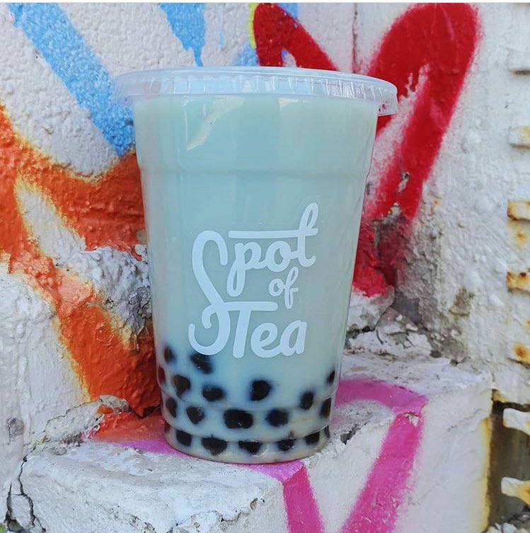 Loving the fresh new #rebrand for formerly <a href="/cassavaboba/">cassavaboba</a> 🥤> Spot of Tea