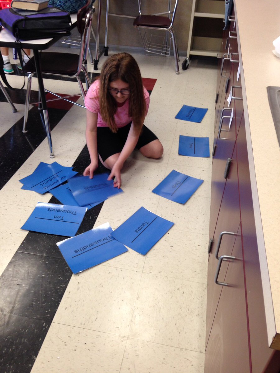 Place value races!  #mathiseverywheregvms #FridayFeeling <a href="/MsMonahan3/">Ms. Monahan</a>