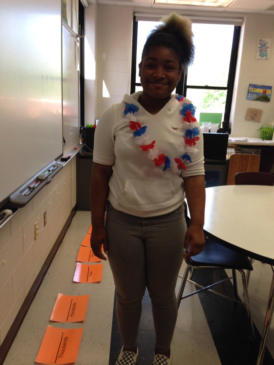 MrsKlossGVSD's tweet photo. Place value races!  #mathiseverywheregvms #FridayFeeling @MsMonahan3 https://t.co/AYchgi7n0l
