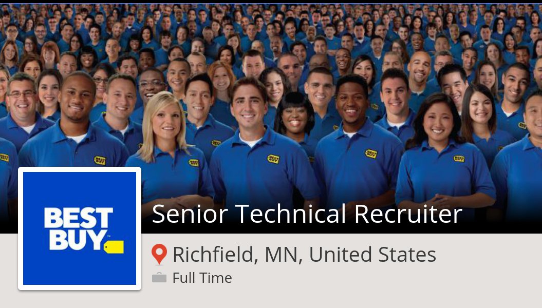 betsygiving's tweet photo. Check out this #job: Senior #Technical #Recruiter at #BestBuy (#Richfield) https://t.co/bJmZQe8wBg https://t.co/GNUWBzvyHL