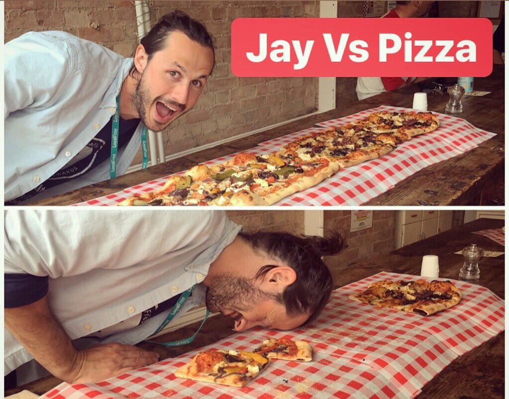 loyalfreeapp's tweet photo. An afternoon with a metre of delicious pizza from @OscarandRosies ... time for a lie down! Don’t forget you can use @OwlGetIt to get in on the action 😍 #leicester #pizza https://t.co/x4sfogPibo