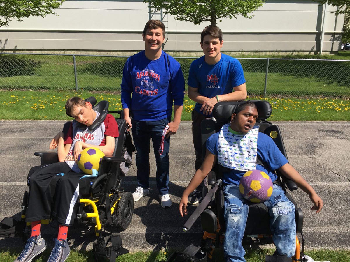 MACampusMin's tweet photo. A group of juniors &amp; seniors spent last Monday with our friends at Hope Wall school. Our students guided the students from Hope Wall through activities such as softball, soccer, bags, music-making, and parachute. Truly a chance to experience and give joy and Christ’s love! https://t.co/PvrOdKtsZL