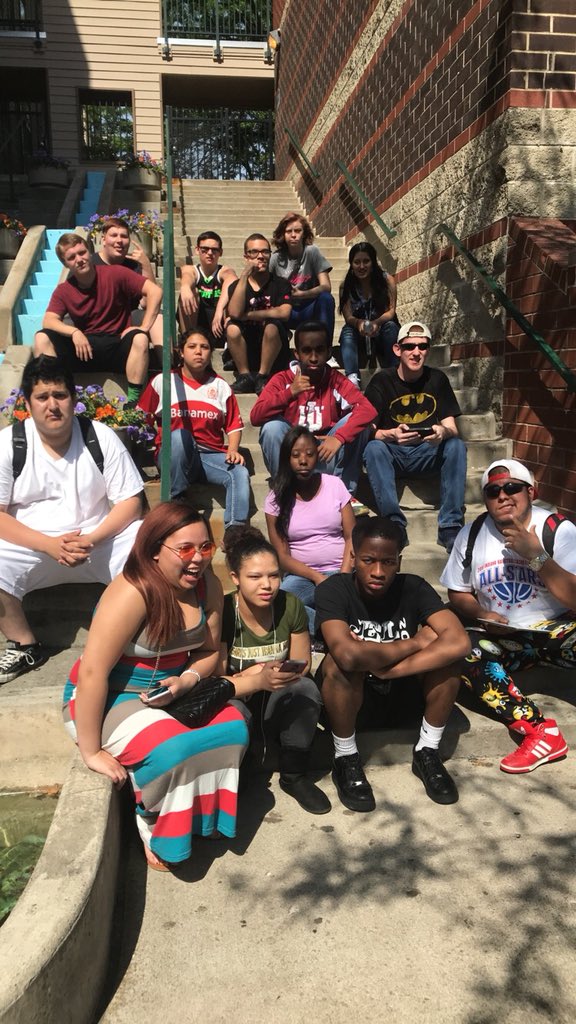 GiantInterns's tweet photo. Pathways enjoyed this great Indy weather with a community-based instructional session downtown at the Canal Walk. #WeAreWayne @dantedebrown @BenDavisHS https://t.co/lR6ZWMNghw