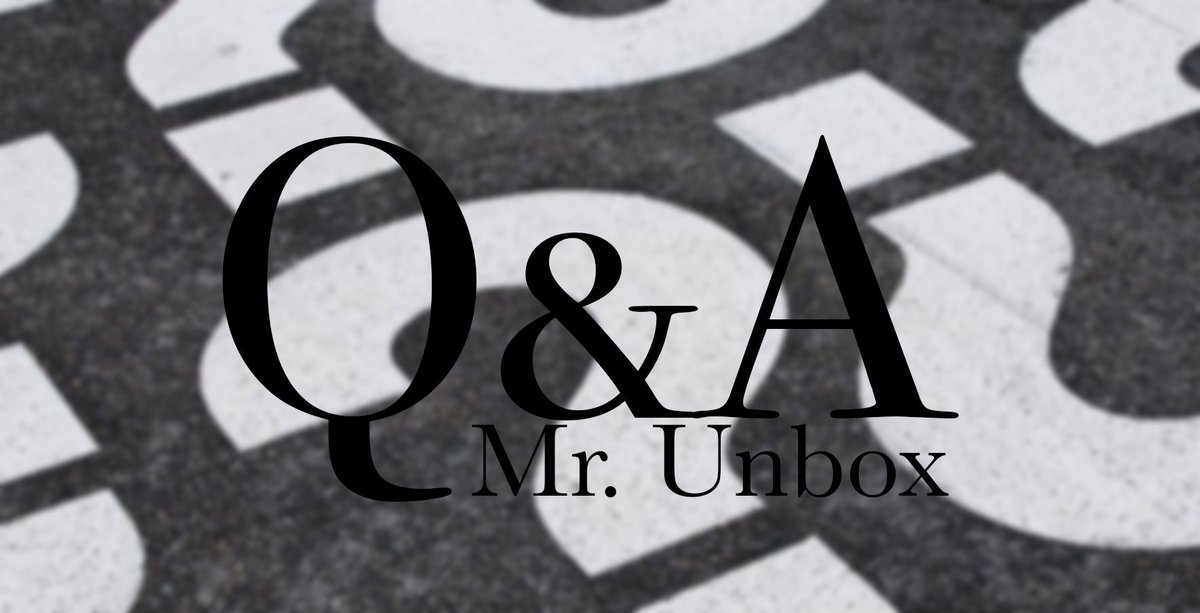 mrunboxcom's tweet photo. Getting ready for our first Q&amp;A video
All we need is some more Q's and we'll show you our A's

Do you have any questions for Mr. Unbox?
- Then fire away! https://t.co/591ZOpSnLj