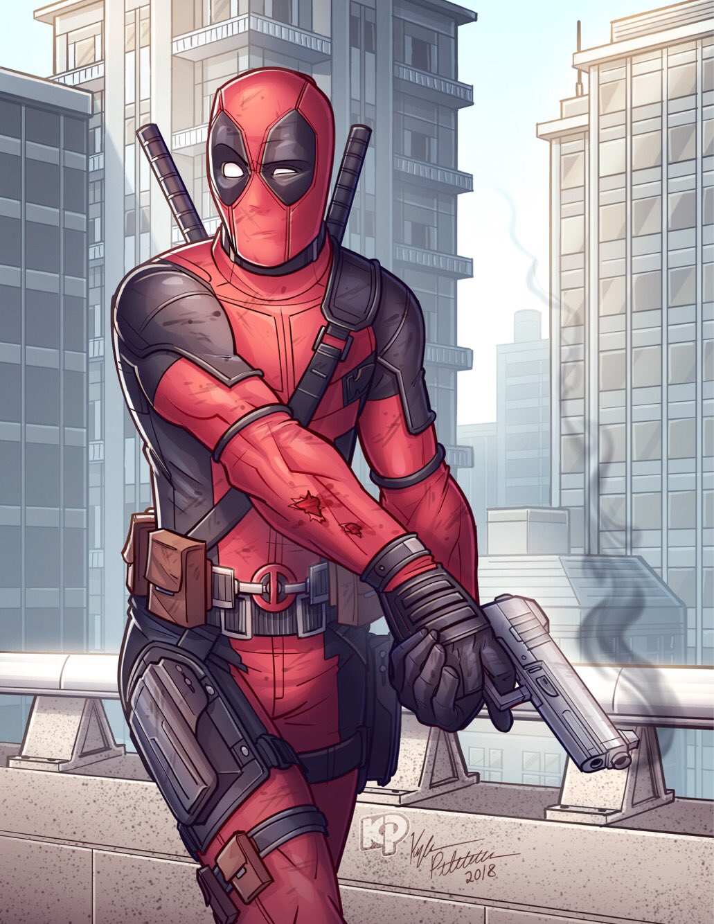 Kyle Art on Twitter: "Here's my completed fanart. Enjoy! #deadpool #fanart #marvel #illustration #illustrator #photoshop #photoshopart #drawing #characterart https://t.co/tuJg9CwECj" / Twitter