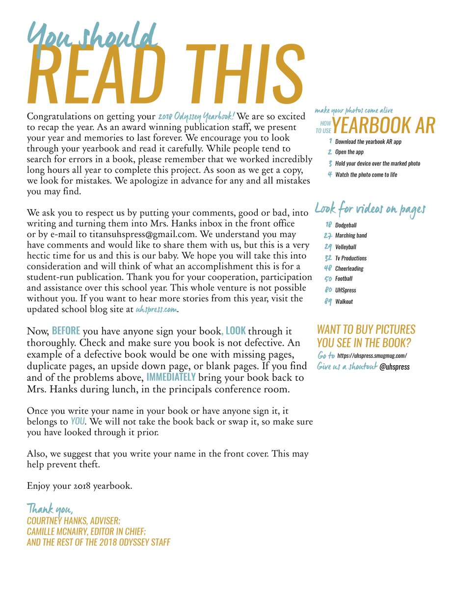 You can download the "Yearbook AR" app early so you're ready to view our videos when you get your book.