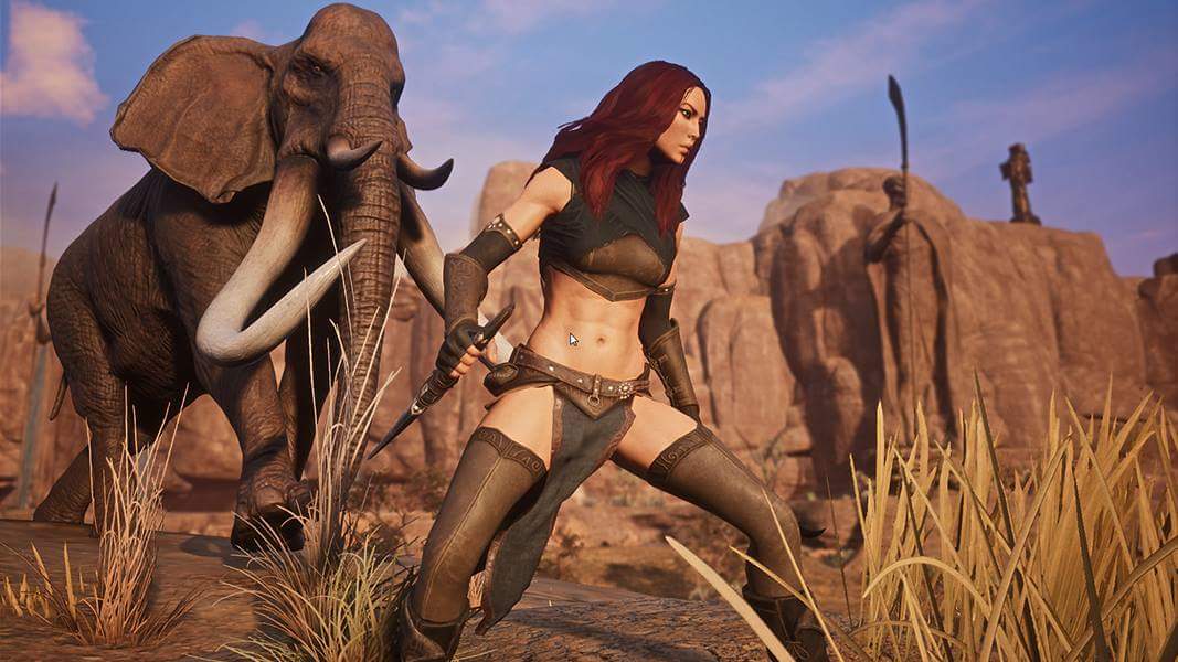 Tascharoe's tweet image. Ok, real talk: if I get 200 retweets I'll Cosplay this  #ConanExiles Zamorian Thief armor. (NOT the elephant) :p