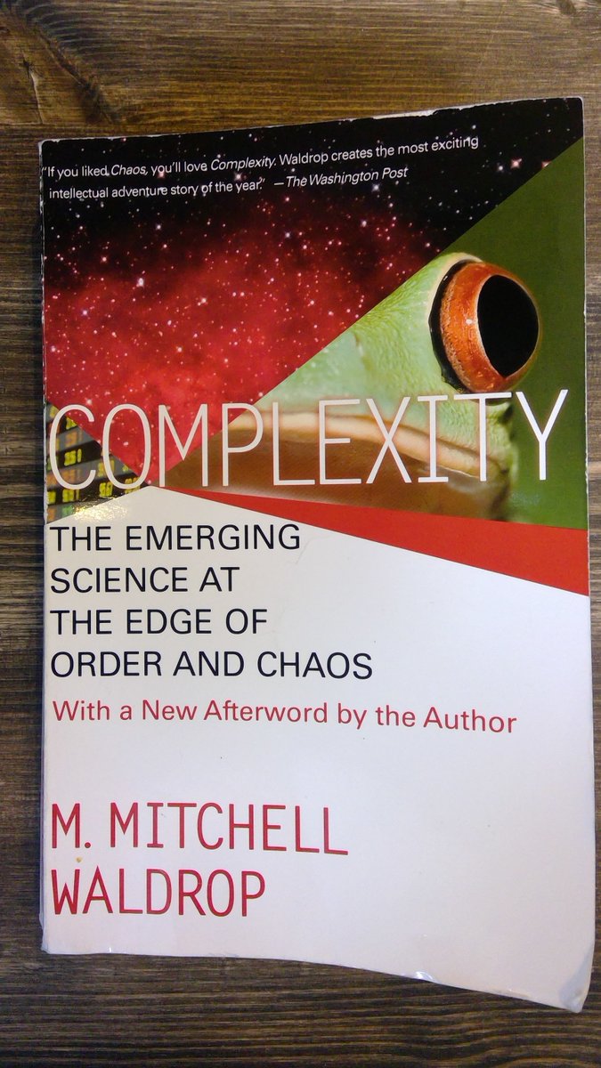 rhughesjones's tweet image. #Complexity: the space between Order &amp;amp; #Chaos... published 1992, a fascinating story of the founding of @sfiscience and truly multidisciplinary study of how the world &amp;amp; universe [really] works. Awesome read 👍 #ComplexAdaptiveSystems