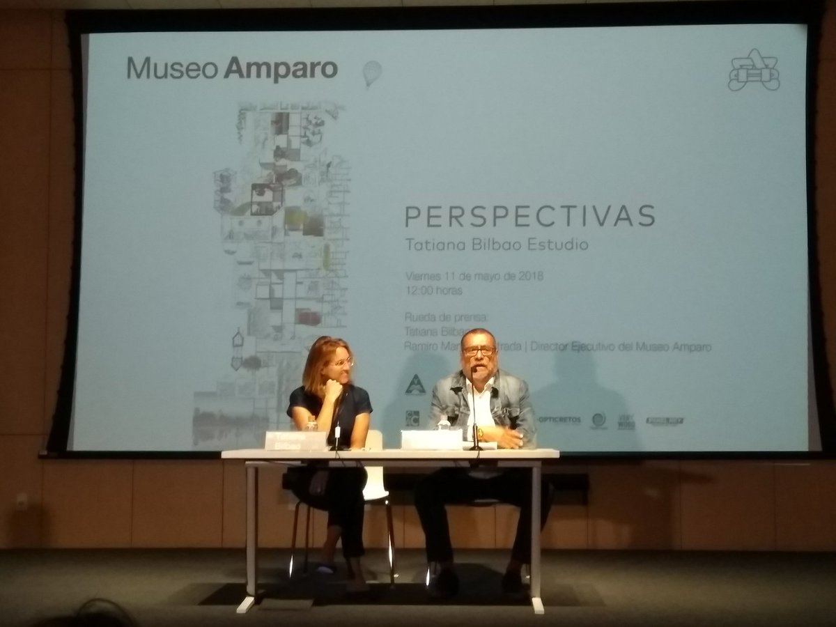CincoCentros's tweet photo. Estamos en la rueda de prensa: Perspectivas por Tatiana Bilbao en @MuseoAmparo https://t.co/fy1KY6EEky