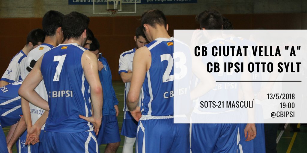 🏀SOTS-21 MASCULÍ🏀

<a href="/CbCiutatVella/">CB.CIUTAT VELLA</a> 🆚 <a href="/CBIPSI/">Club de Bàsquet IPSI</a>

Visitem la pista dels priemrs classificats!

We💙🏀