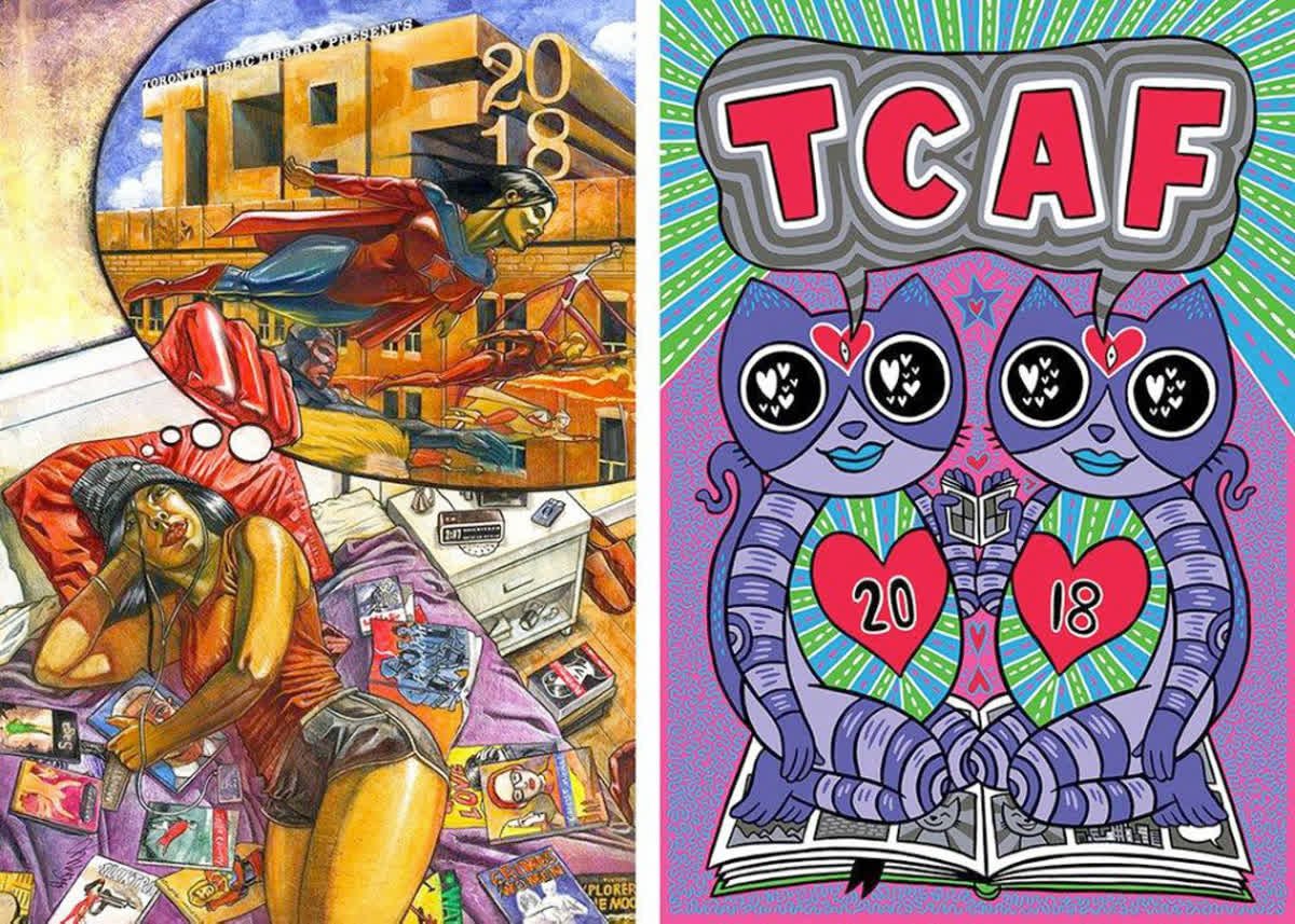 The Toronto Comic Arts Festival is happening this weekend. With some of the best artists in comics from Canada and around the world. 

Poster art by Ho Che Anderson, left, and Fiona Smyth, right.

#BlueMothCreative #TCAF #art #comics #manga #TorontoFestival #Toronto #TorontoA