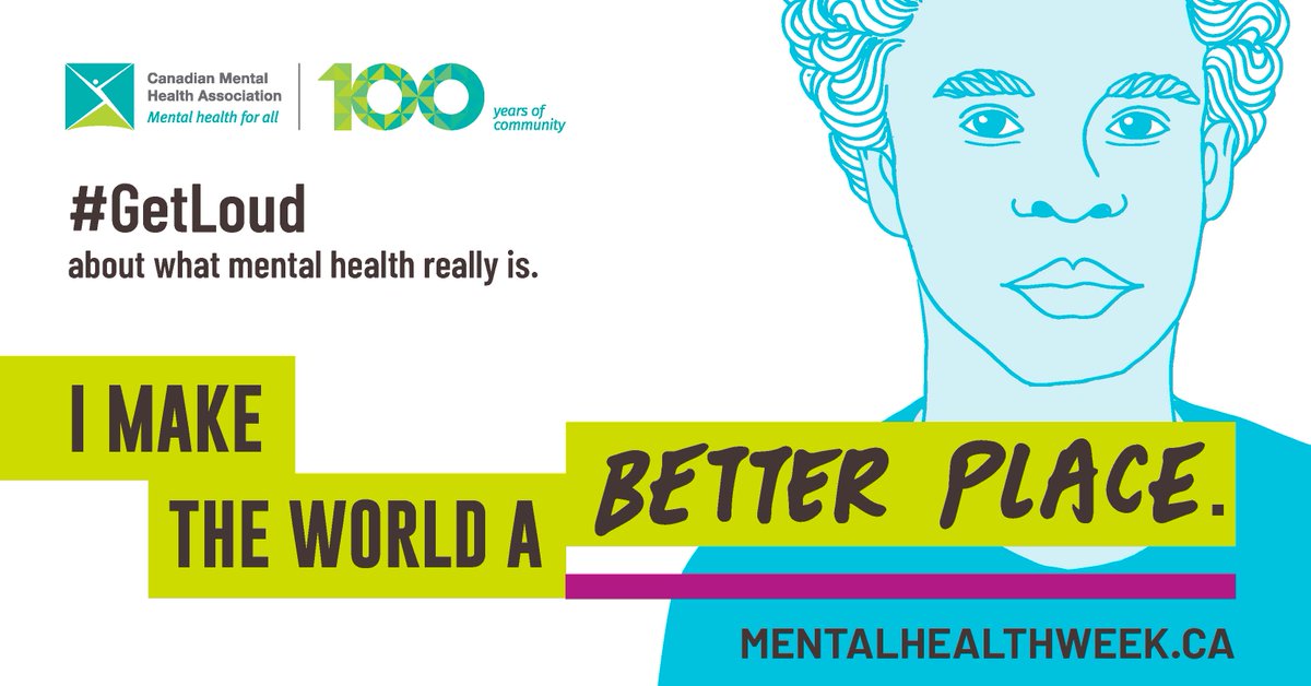 CMHA_NTL's tweet photo. It's day 5 of #MentalHealthWeek and we're so proud of Canadians across the nation who decided to #GetLoud! This is our loudest year yet, and there's still 2 more days to go. 
Don't get quiet now - let's continue to #GetLoud about what #MentalHealth really is! https://t.co/NQ69izmWiK