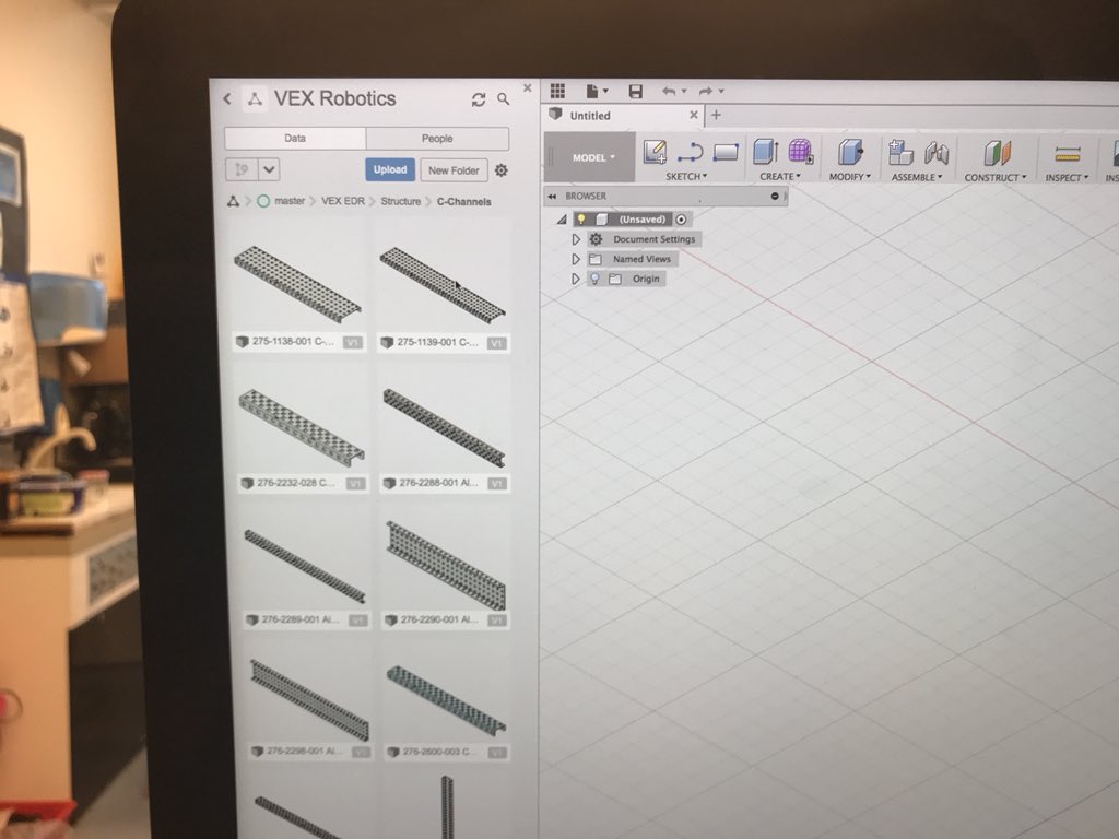 GirlBots's tweet photo. @autodesk We @GirlBots have our parts folders all ready and organised. Time to get #CADing our Robot on @adskFusion360 @TEAMEBS @steve_fctuning @MikeADSK @MattBell_ADSK . Time to leave School after a long day. https://t.co/9WIO8xHddH