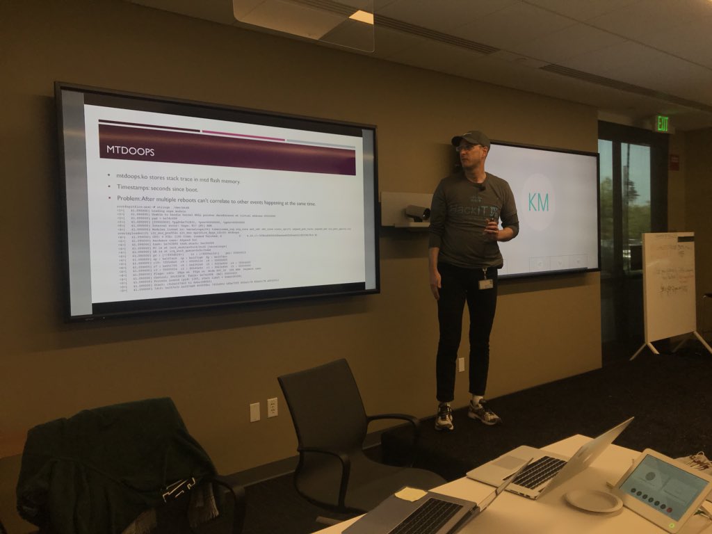 silrodrigar's tweet photo. One man show Steve introducing #Hexagon and his open category solution to Linux Kernel improvements #CiscoHackITIX #HackITSJC https://t.co/2EbxtFoQdD