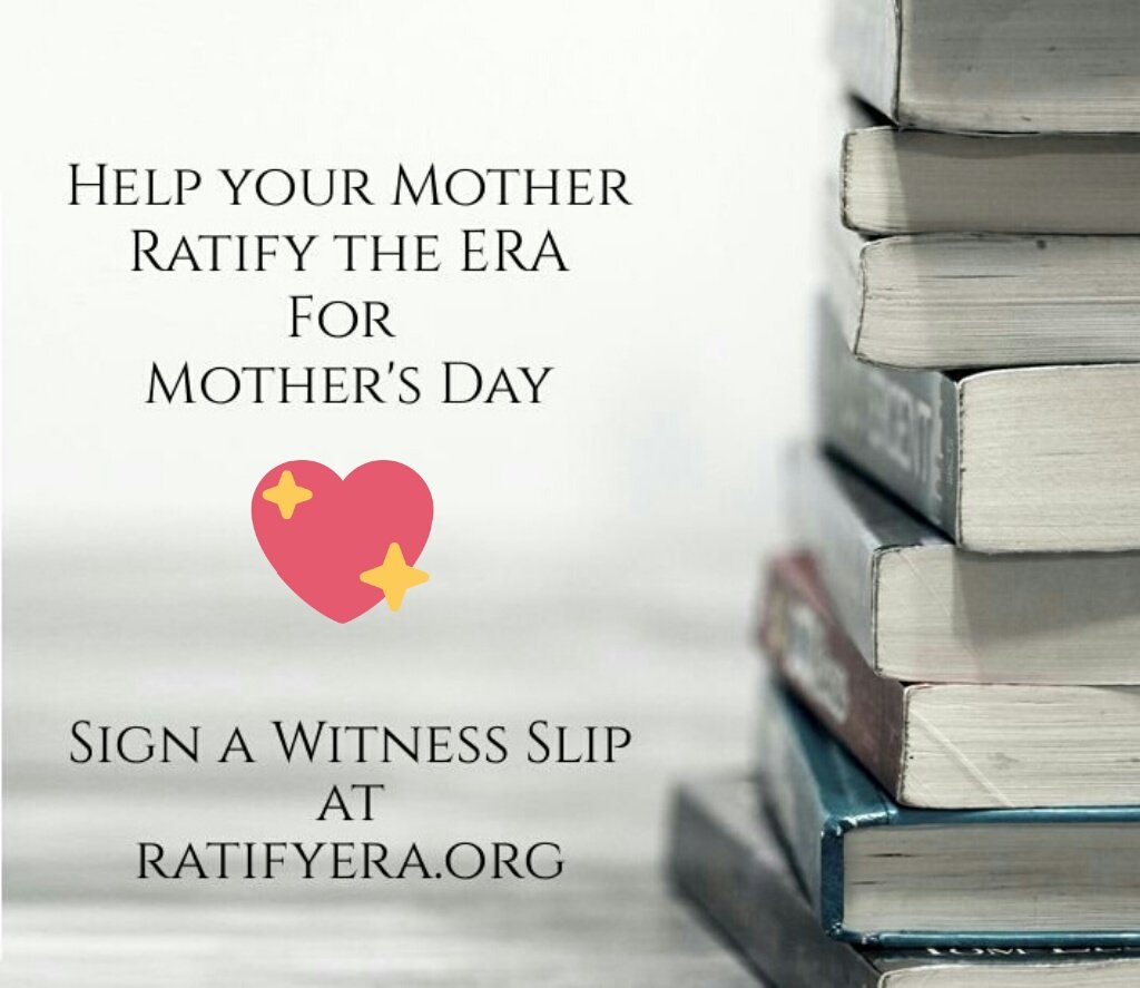 ErinLEddy1's tweet photo. @NatGeoChannel ๐๐๐บ๐ธ
All we want for #MothersDay is #ERA!
Please submit a #WitnessSlip before May 16 as an #ERAyes #proponent - it's free and easy:
https://t.co/D3Kaa7JSKF
All Americans 13 and older are encouraged to do so. Onward to #RatifyERA!
#SJRCA4 #ERAnow @LWV #MothersDayWeekend https://t.co/XO4VaZz94T
