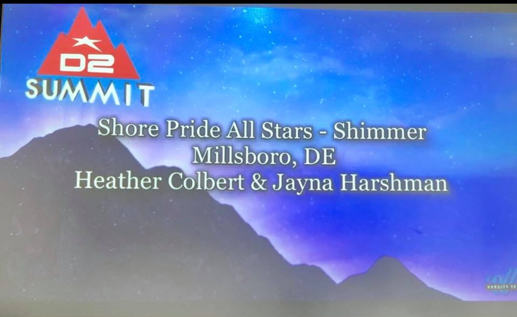 ShoreprideS's tweet photo. Shore Pride All-Stars Y2 SHIMMER rocked the mat today at the #D2Summit18 @ESPNWWOS Great job ladies! Very proud of all your hard work and dedication! πππ #shorepridestrong #smallgymstrong @EPICBrands @VarsityAllStar https://t.co/prqMb7AsF9