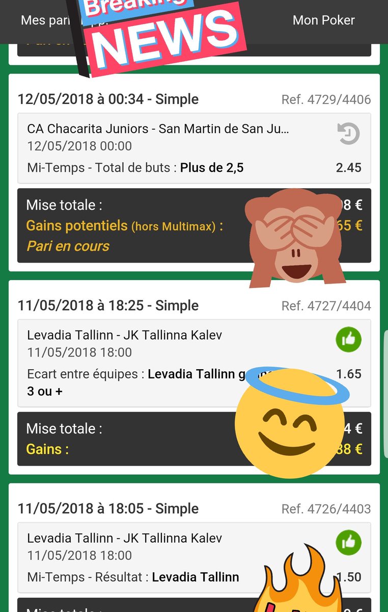 GMSPronos's tweet photo. Comme dirait soprano 🤑
⚡⚡Je suis en feu, je suis en feu, je suis en feu ⚡⚡
Rejoins vite la dream team c'est free mais alors ça ramasse un max 💸💸💸
#Pronolive #GMSpronos #teamwinner https://t.co/ThHxti91P9