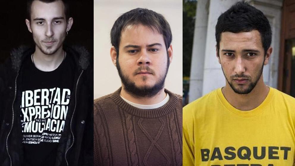 Per les injustícies i aberracions de penes de presó,sempre ens tindreu al vostre costat, la musica no ens la podran prohibir ni l'humor tampoc,una abraçada per a tots vosaltres,us estimem.