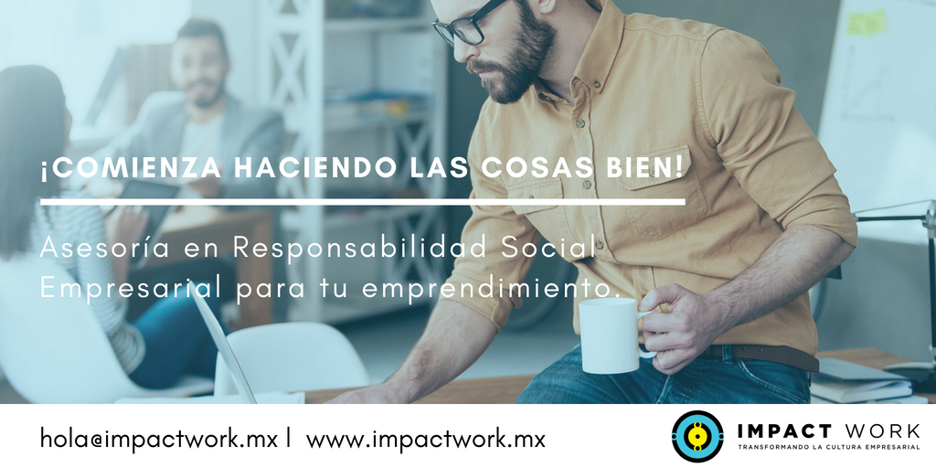 ImpactWorkMx's tweet photo. ¿Comienzas a emprender y quieres implementar acciones socialmente responsables? Contáctanos y te asesoramos 👍 hola@impactwork.mx https://t.co/iiS0cqOjia