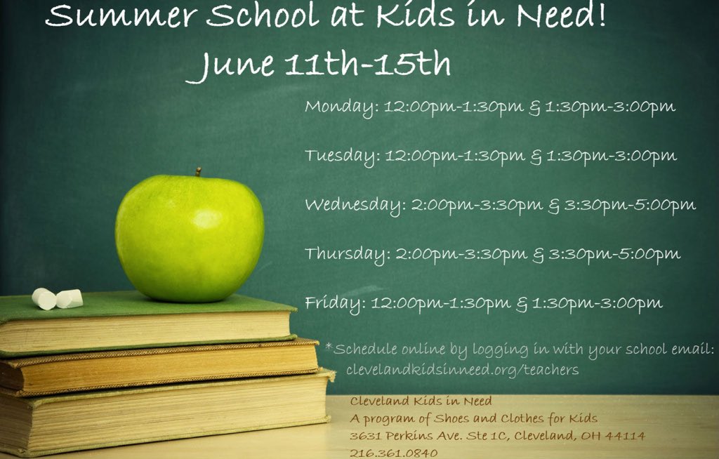 clekidsinneed's tweet photo. We are excited to announce Summer Hours! For those of you teaching this summer, we have you covered the week of June 11th. 
PLEASE NOTE: Available shop times from May 19th - June 2nd are for books ONLY. https://t.co/rwdeuDuAOQ