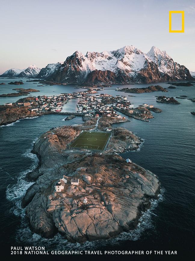 NatGeoTravel's tweet photo. Photographer Paul Watson writes of this scene in Henningsvaer, Norway: "If it was even a contest then nature would beat modern architecture every time in my opinion." https://t.co/v4Ae0HppIl https://t.co/94osdFUUfX