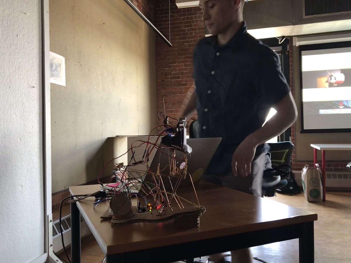 epicjefferson's tweet photo. Today students from our Making Things Interactive Workshop presented their prototypes! So awesome to see what they were able to make in 4 weeks. https://t.co/Fq6xvP8Sdx