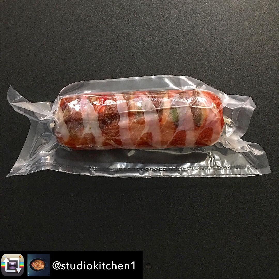 vac_smart's tweet photo. #Chef Shola Olunloyo @studiokitchen1 used his #kitchen companion- #VacSmart to #vacuumseal Monkfish + Speck #saltimbocca. This looks #😋 
#foodstyle #kitchentools #modernistcooking #cheflife #beauty https://t.co/r8itoche24