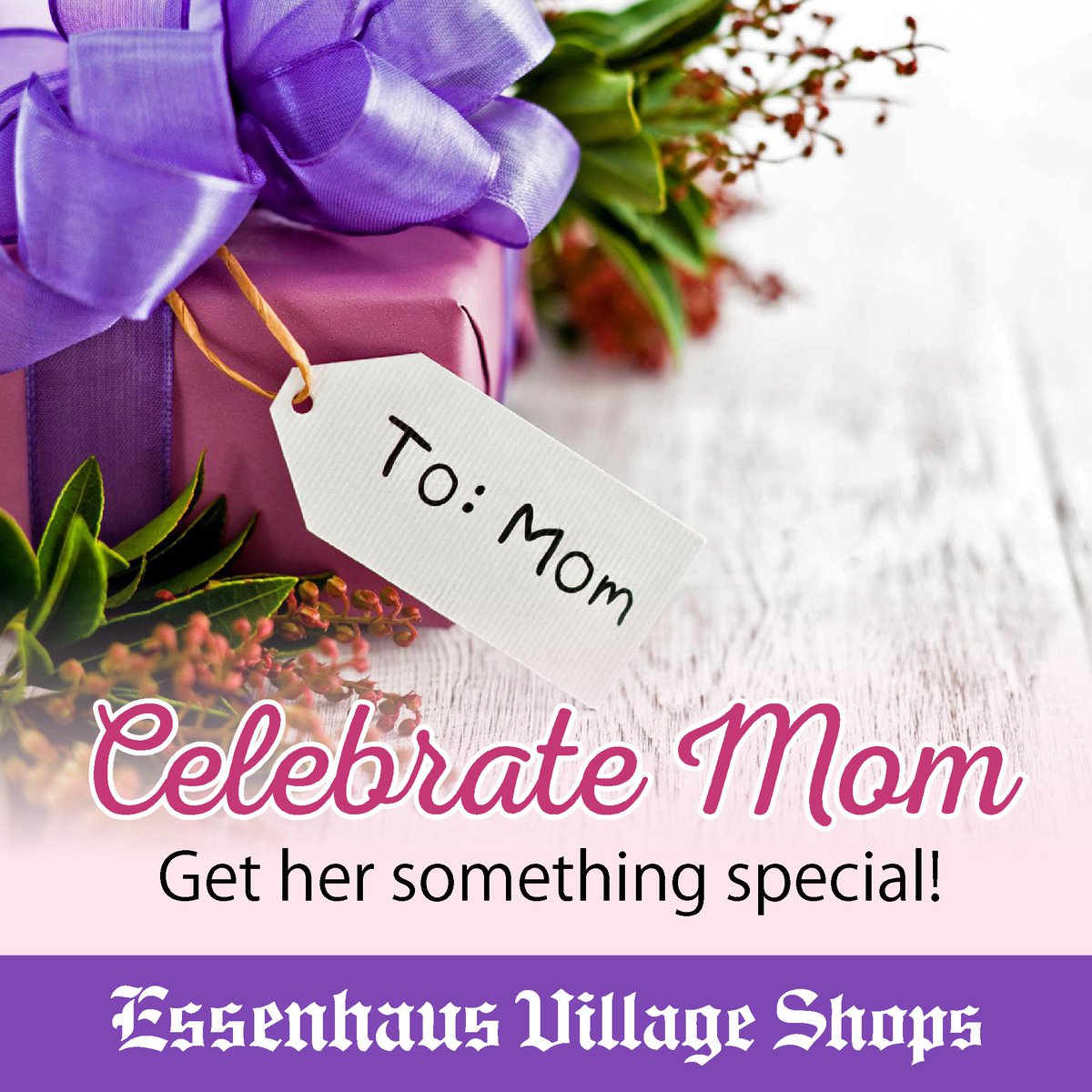 Essenhaus's tweet photo. May 13 . Mother's Day . Celebrate the special ladies in your life! Come join us for a meal on Saturday, May 12th, find a gift for mom in our gift shops, or take home a pie to enjoy on Sunday! https://t.co/T8hkRTkKBG