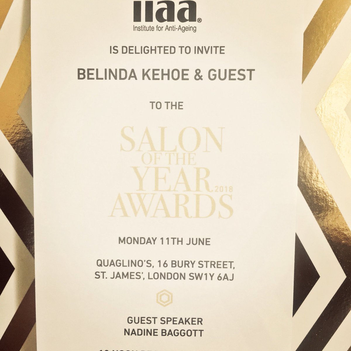 WxSkinClinic's tweet photo. Guess who will be representing #Ireland at the @iiaaLtd Awards in #London in June...super duper excited 😆 
#skin #skincare #skinclinic #skinhealth #vitamina #drdesfernandes #feedfortifyfinish @UK_ANP @EnvironUK @janeiredale_UK https://t.co/9IgujgyRIM