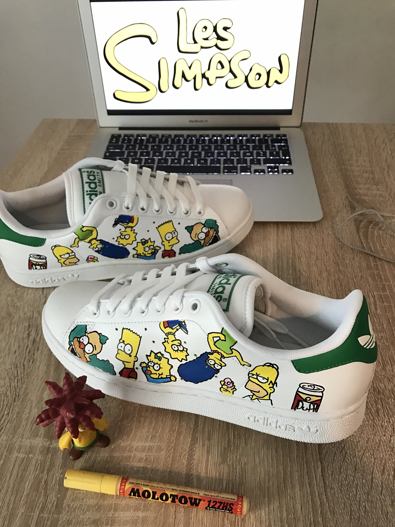 adidas stan smith bart simpson