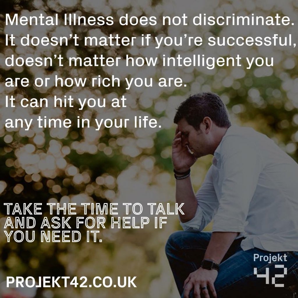 Projekt42EDI's tweet image. Don’t be alone with depression, anxiety or stress. Talk to someone. #mentalhealth #community