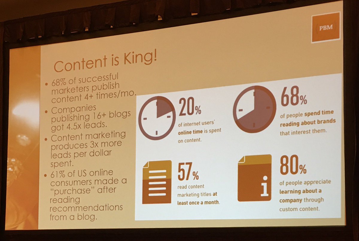 MollStLouis's tweet photo. Awesome #contentmarketing tips by Tobi Millrood at #ROI2018 https://t.co/ChOcMsGUUI