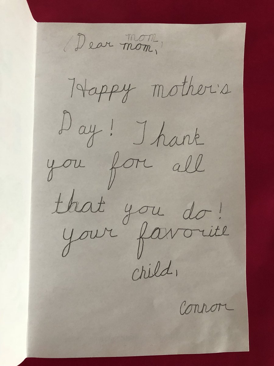 Our Third Graders are rockin’ their cursive writing! @Sharonawest06 <a href="/MrsJVMiller/">Jennifer Miller</a> Happy Mother’s Day from PK! 🌸
