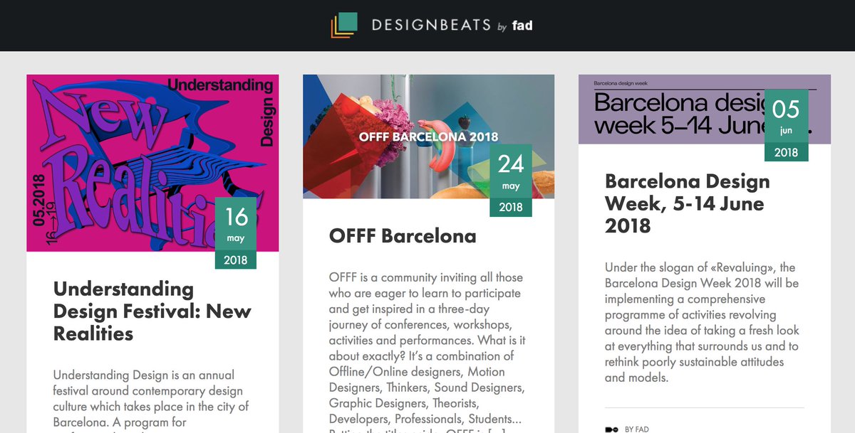 designbeatsnet's tweet photo. This week our Design Agenda has been taken over by #Barcelona with #UnderstandingDesign @OFFFest & @BcnDesignWeek coming up! https://t.co/elLK4QblCz https://t.co/yCFE3ujYTg