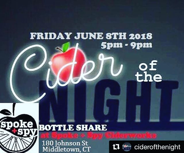SpokeandSpy's tweet photo. #Repost @ciderofthenight
γ»γ»γ»
Come hang out with some cider lovers and share some of great cider!!! π»π Event link in bio!!! #ciderofthenight #bottleshare #spokeandspy #cidershare #drinkCTcider #ciderlover #ciderdrinkers #drinkcider #drinkingcider https://t.co/ngXdxXYGHL