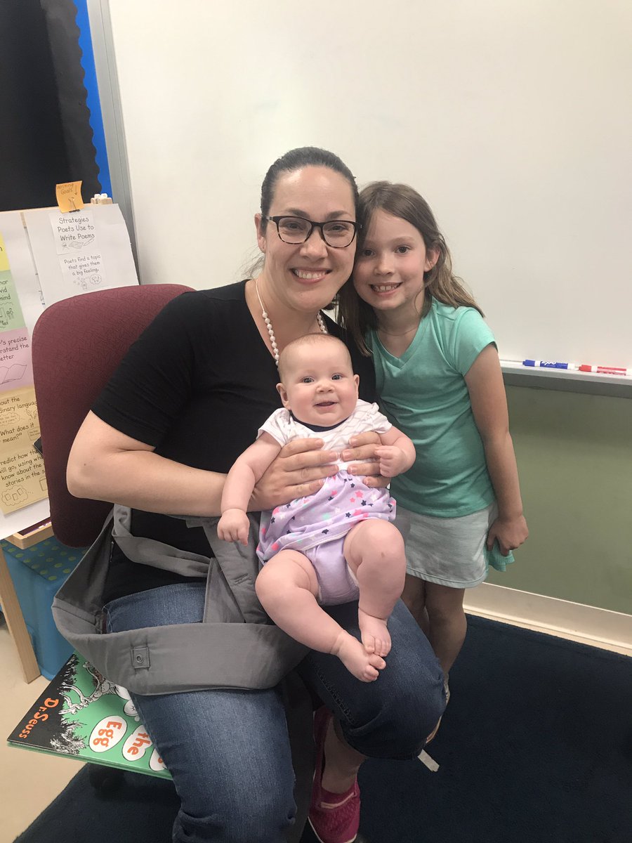MrsMartinCECS's tweet photo. We had the youngest mystery reader today!  Mrs. Morton and baby Abby. WEarelakota @LakotaEndeavor https://t.co/Dv0NfwMCco