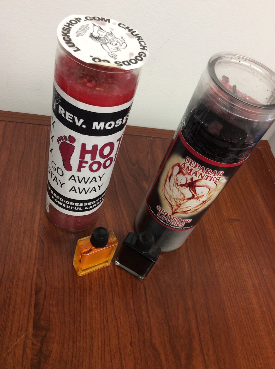 conjurejoy's tweet photo. Tired of your nosey neighbours or someone at your workplace?
These candles and oils are used to get rid of unwanted people and chase them away. You can also use it to separate couples. #runaway #movingspells #divinefavorreligioussupplies #obeahqueen #voodoo #juju #obeah https://t.co/l9HhEYPgMB