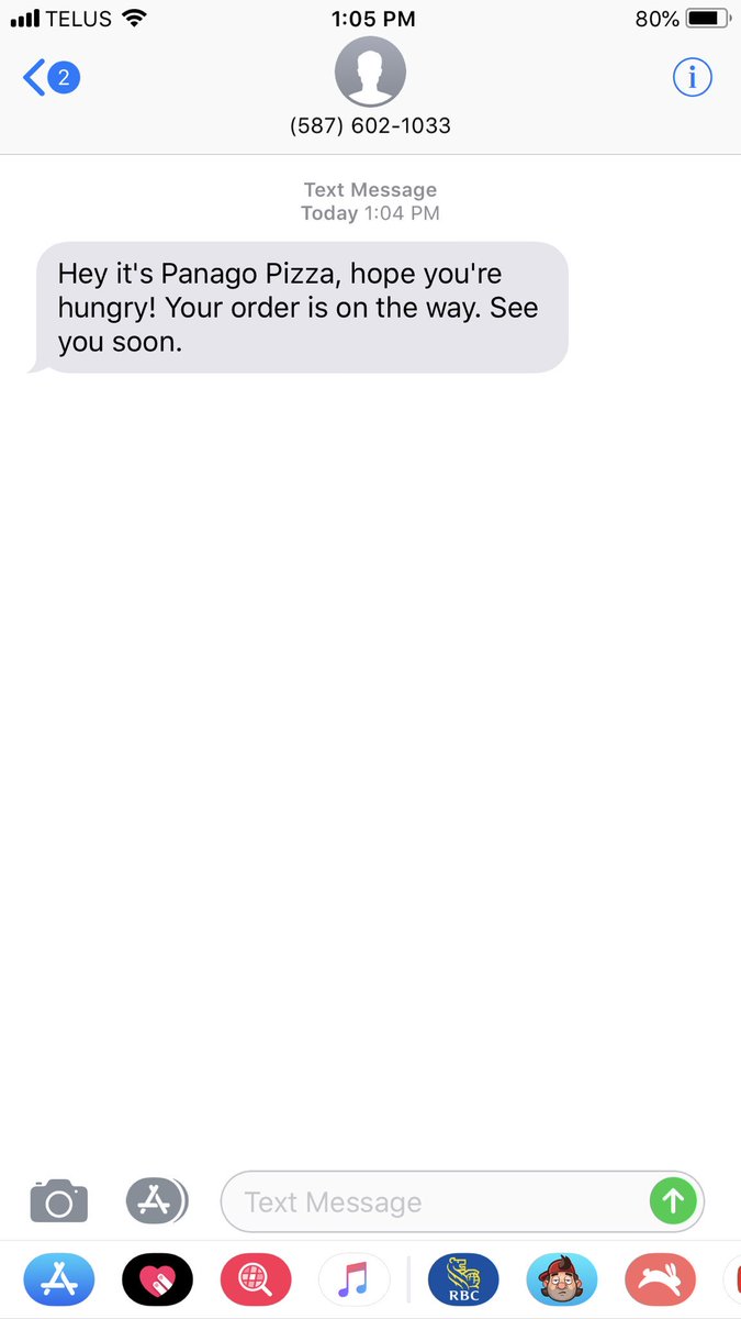 theonlymuirsy's tweet photo. Best text message of the day #besttext @Panago_Pizza #panago @PanagoCares #pizzadelivery https://t.co/mcFlVipTw2