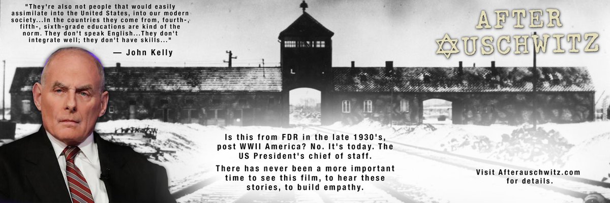 after_auschwitz's tweet photo. "They're also not people that would easily assimilate into the United States, into our modern society...” There has never been a more important time to see this film, to hear these stories, to build empathy. https://t.co/K4dTzqznEA #holocaust #film #shoah #auschwitz https://t.co/Zc79Kh7ntg