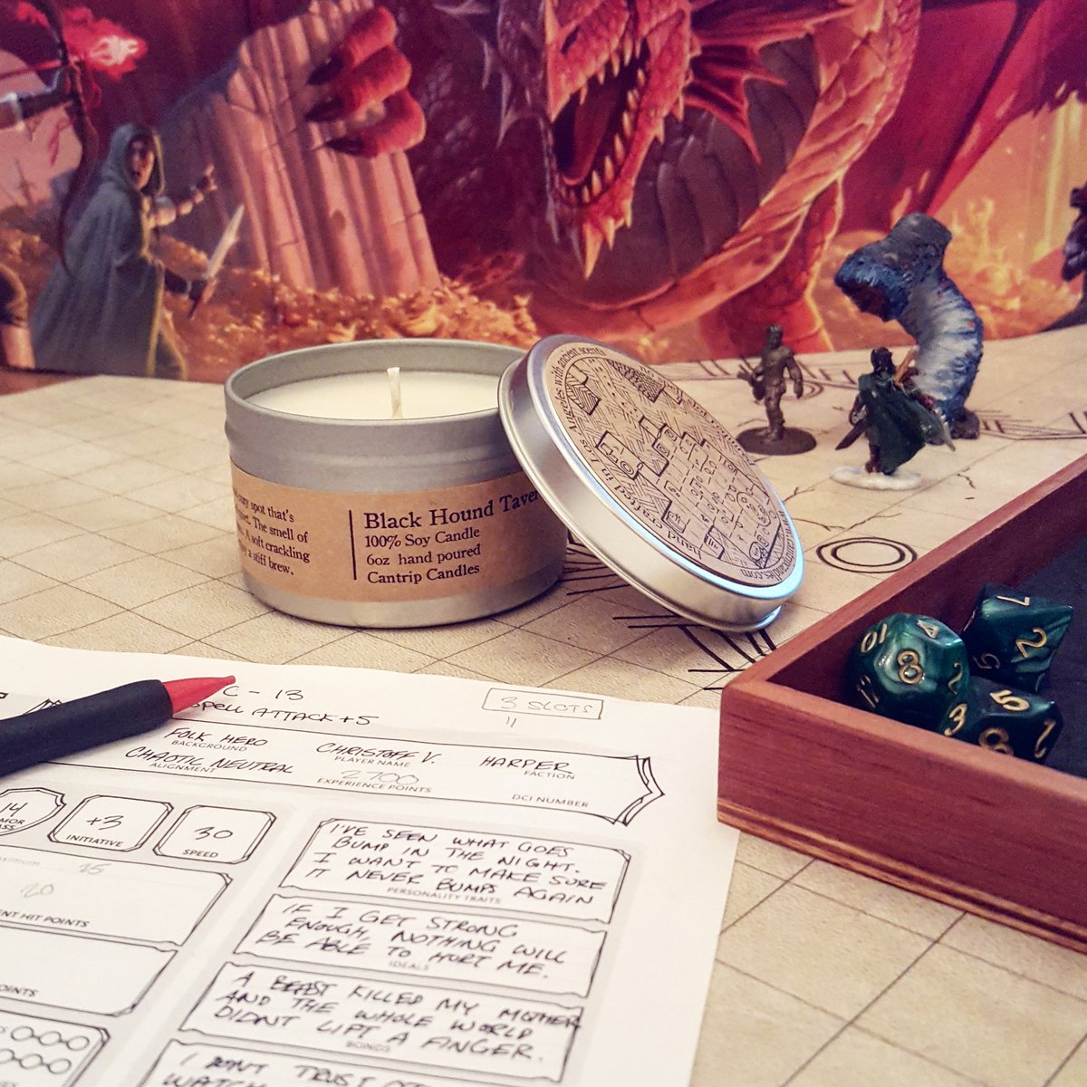 CantripCandles's tweet photo. Our candles can become a staple part of your gaming table. Find the perfect scent for your next session! 
https://t.co/dakEIB52Al https://t.co/yIIAbKdOV7