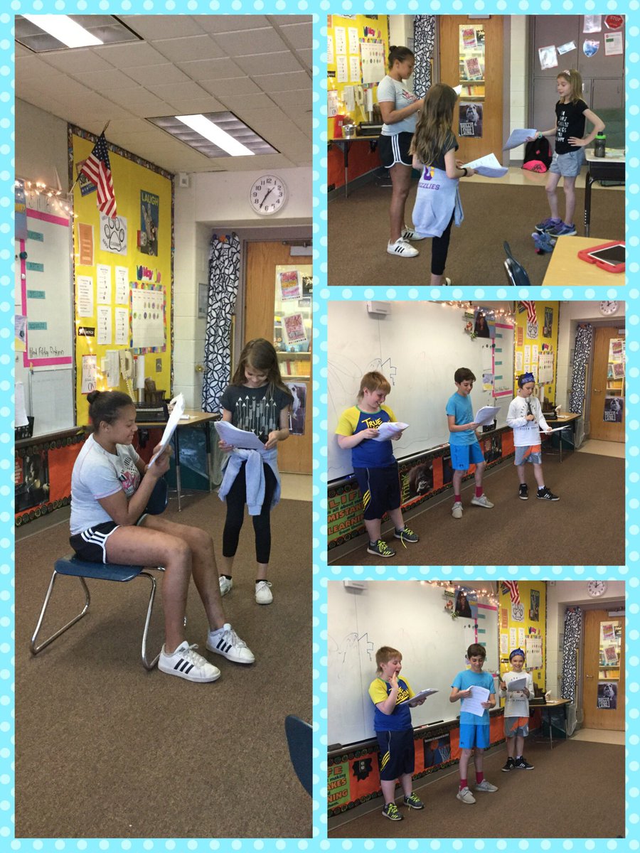 Reader’s theater on a Friday afternoon! #FluentFriday <a href="/CBGrovelandEl/">Groveland Elementary</a>