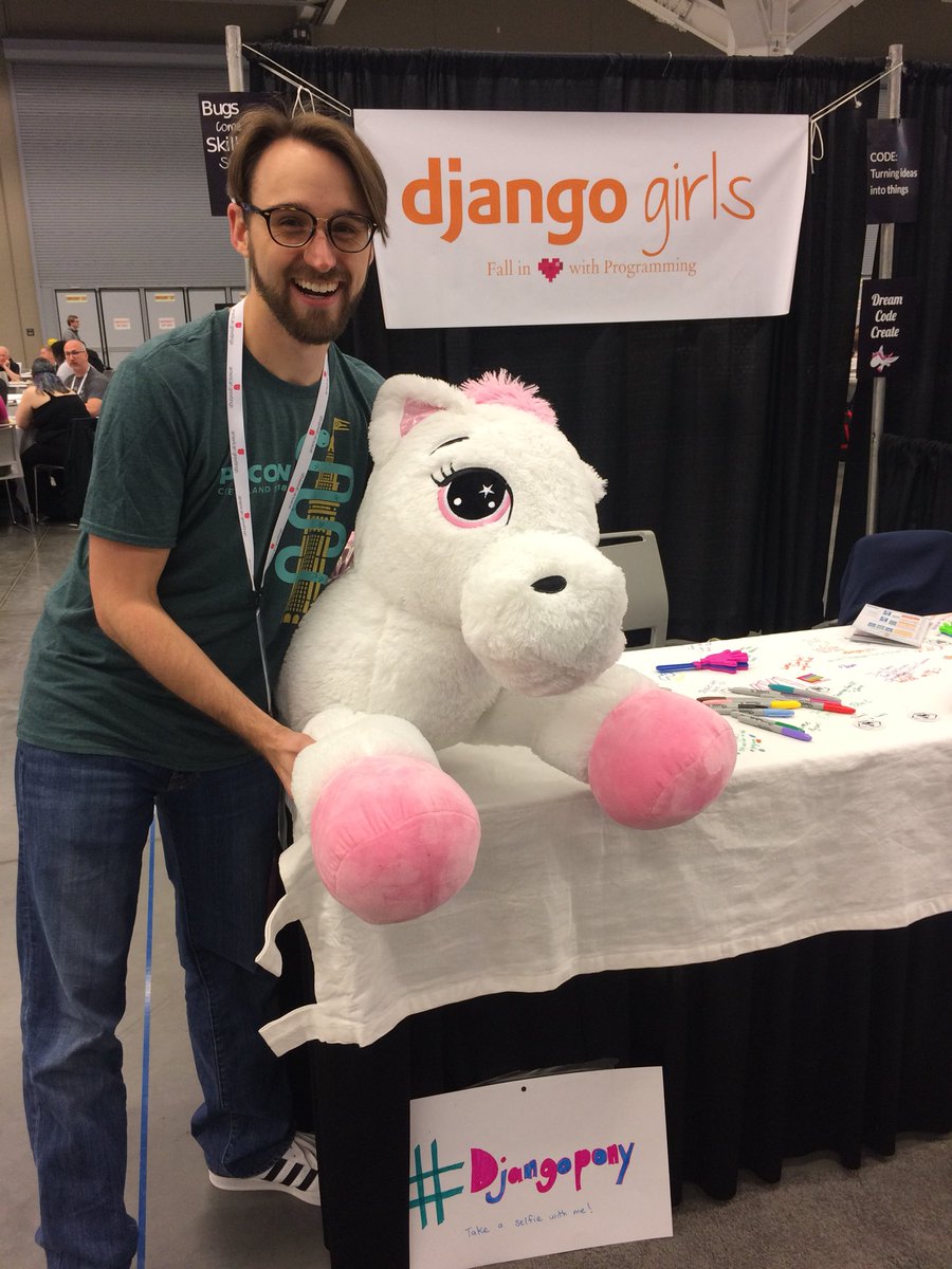 AutomationPanda's tweet image. #djangopony #PyCon2018