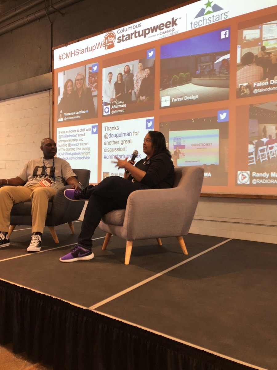 MyRokki's tweet photo. @ArlanWasHere telling her story #cmhstartupweek18 https://t.co/k4QL7YZg9y