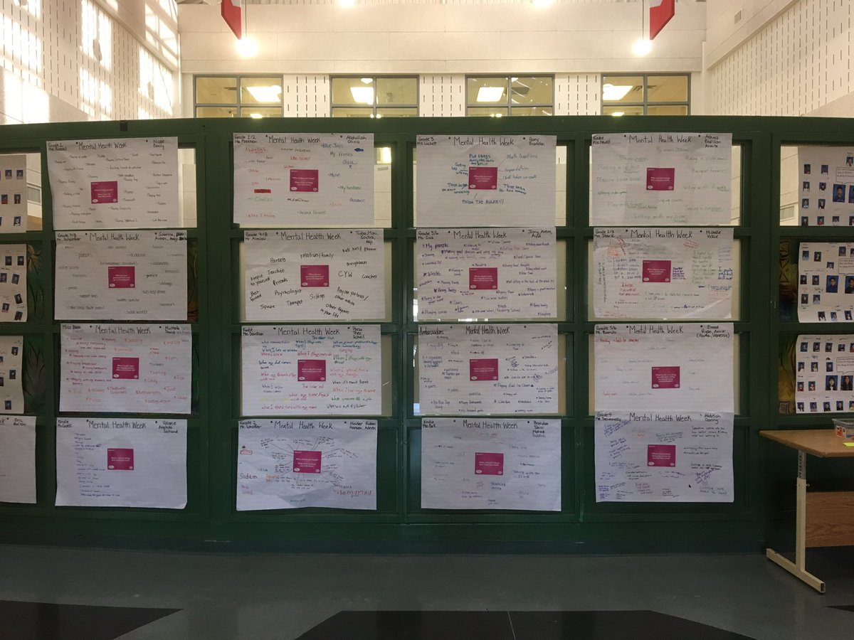 Tasha_Rankin's tweet photo. This week we challenged our students to #NoticeListenConnect for #mentalhealthweek2018. Our intermediate student leaders facilitated #communitycircles to #GetLoud and talk about #mentalhealth. What a great week! Don't let the conversation end here! @YRDSB @16thAvePS https://t.co/QAzrOJ6iNM