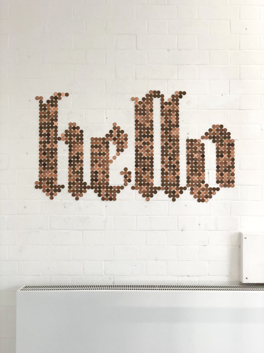 SamGatley's tweet photo. Test piece for collaborative project with @lauraa_jessica @SHU_Graphics #degreeshow https://t.co/Fmee0ixCWT